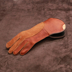 Tan double thickness glove - Medium